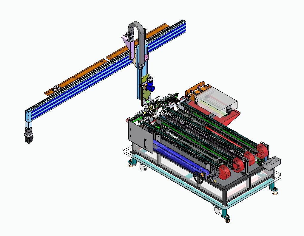 Grinding machine feeder gantry