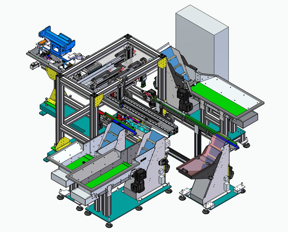 Feeding of parts to component welding and assembly line