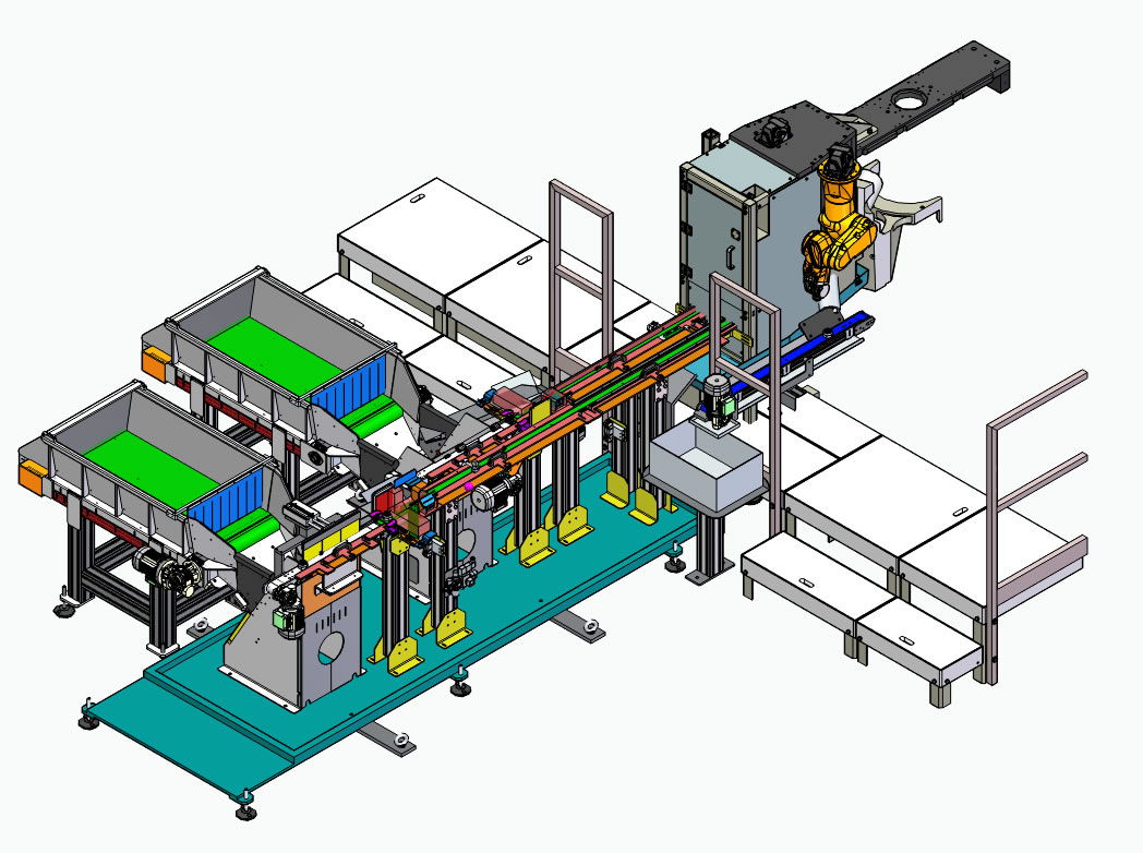 Multi-reference nut and pin feeding system