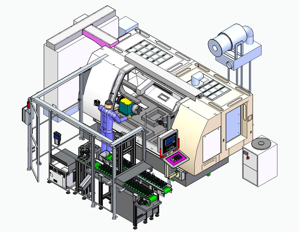 Feed picking to grinding machine