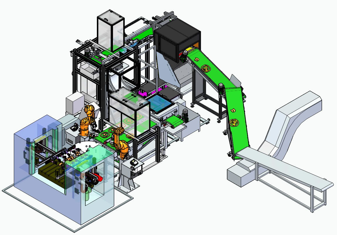 Union entre presses d’estampage