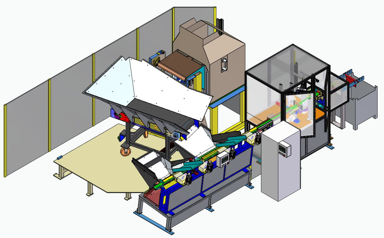 Parts feeder system for extraneous object control