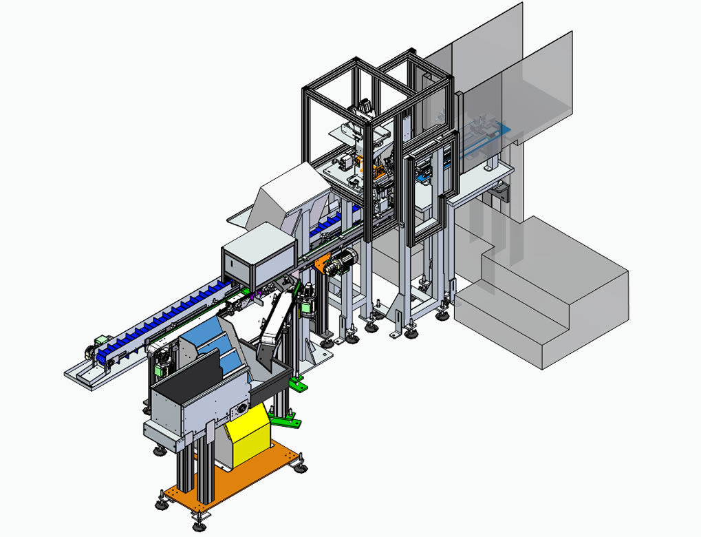 Sisetma de Alimentación de pieza de difícil geometría