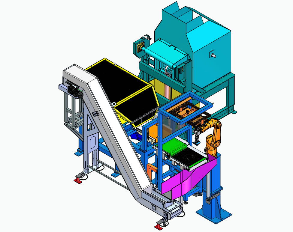 Flexible feeder system for automotive hinges